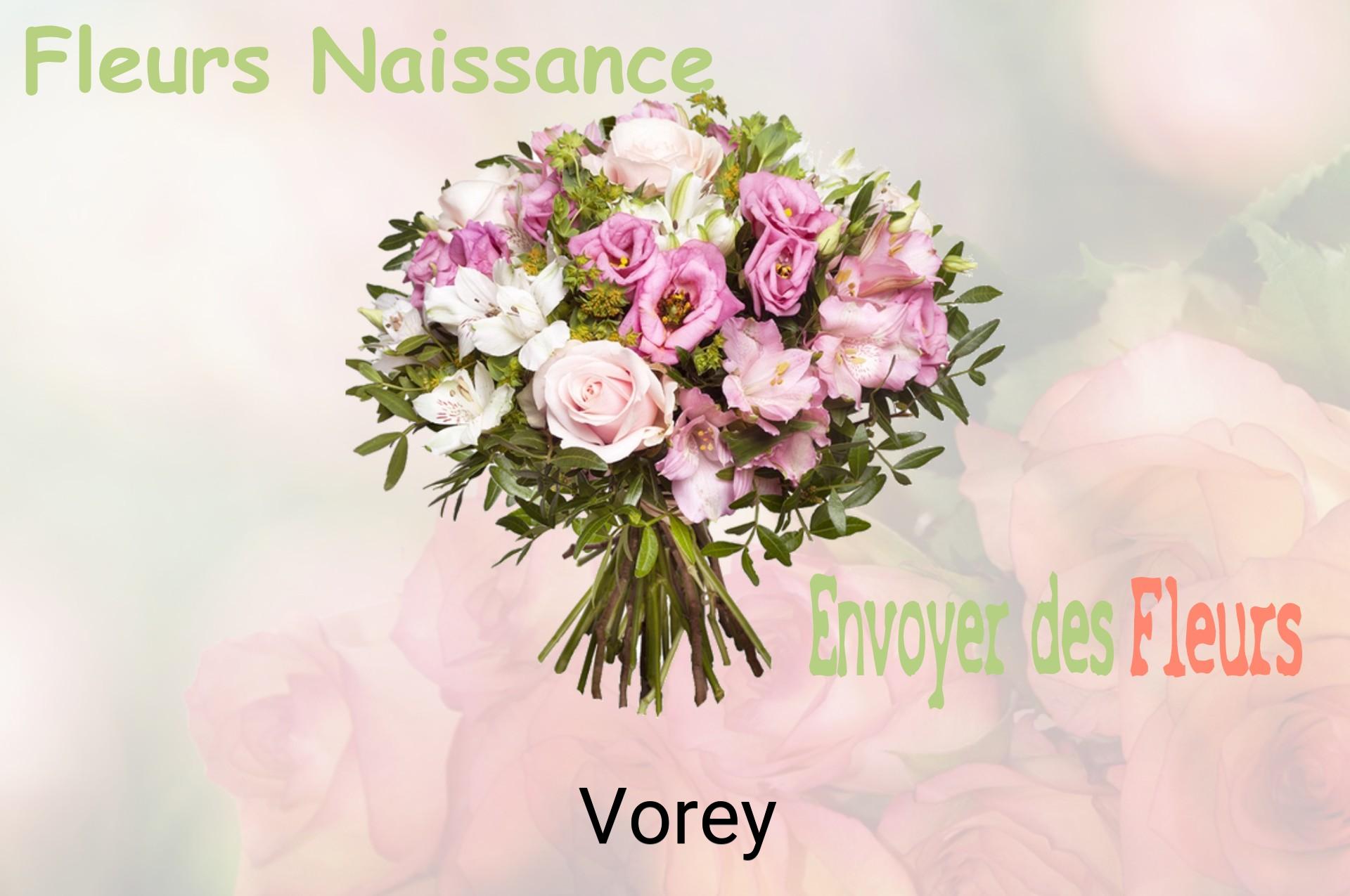 Bouquet de fleurs de naissance livré à Vorey